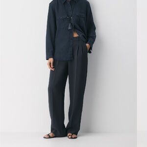 Aritizia Wilfred The Effortless Pant™ - Crepette™ in Navy